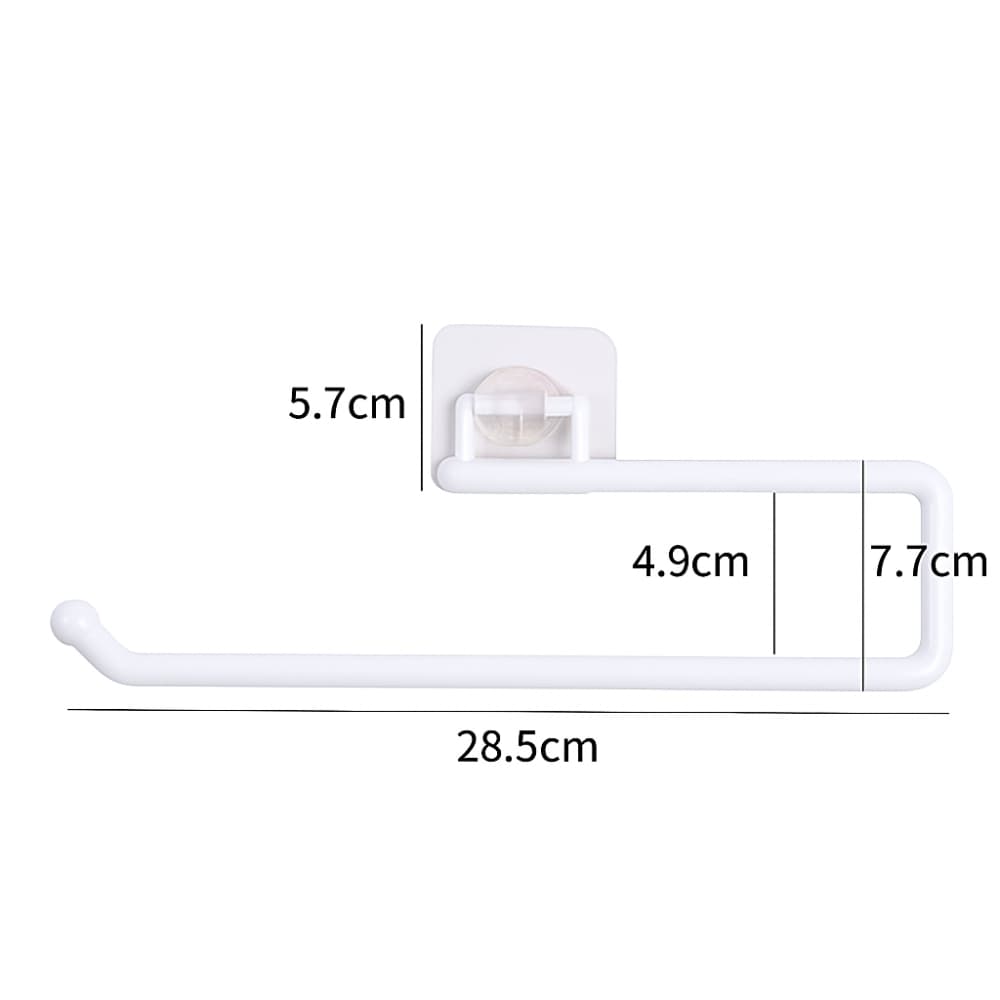 Picture of Punch-Free Kitchen Tissue & Paper Roll Holder – Cabinet Storage Rack Organizer