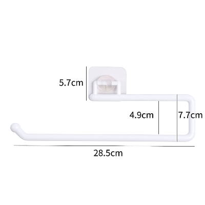 Picture of Punch-Free Kitchen Tissue & Paper Roll Holder – Cabinet Storage Rack Organizer