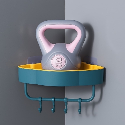 Picture of High Quality Punch-free Corner Bathroom & Kitchen Shelf