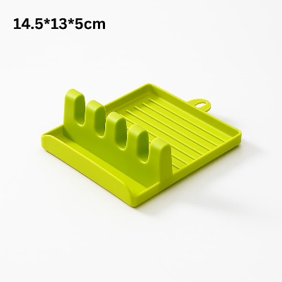 Picture of Spoon Holders for Kitchen – Non-Slip Plastic Utensil Rest & Spatula Rack Organizer