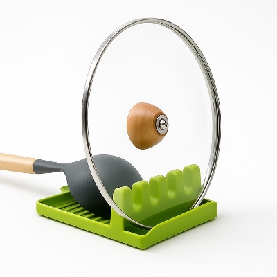 Picture of Spoon Holders for Kitchen – Non-Slip Plastic Utensil Rest & Spatula Rack Organizer