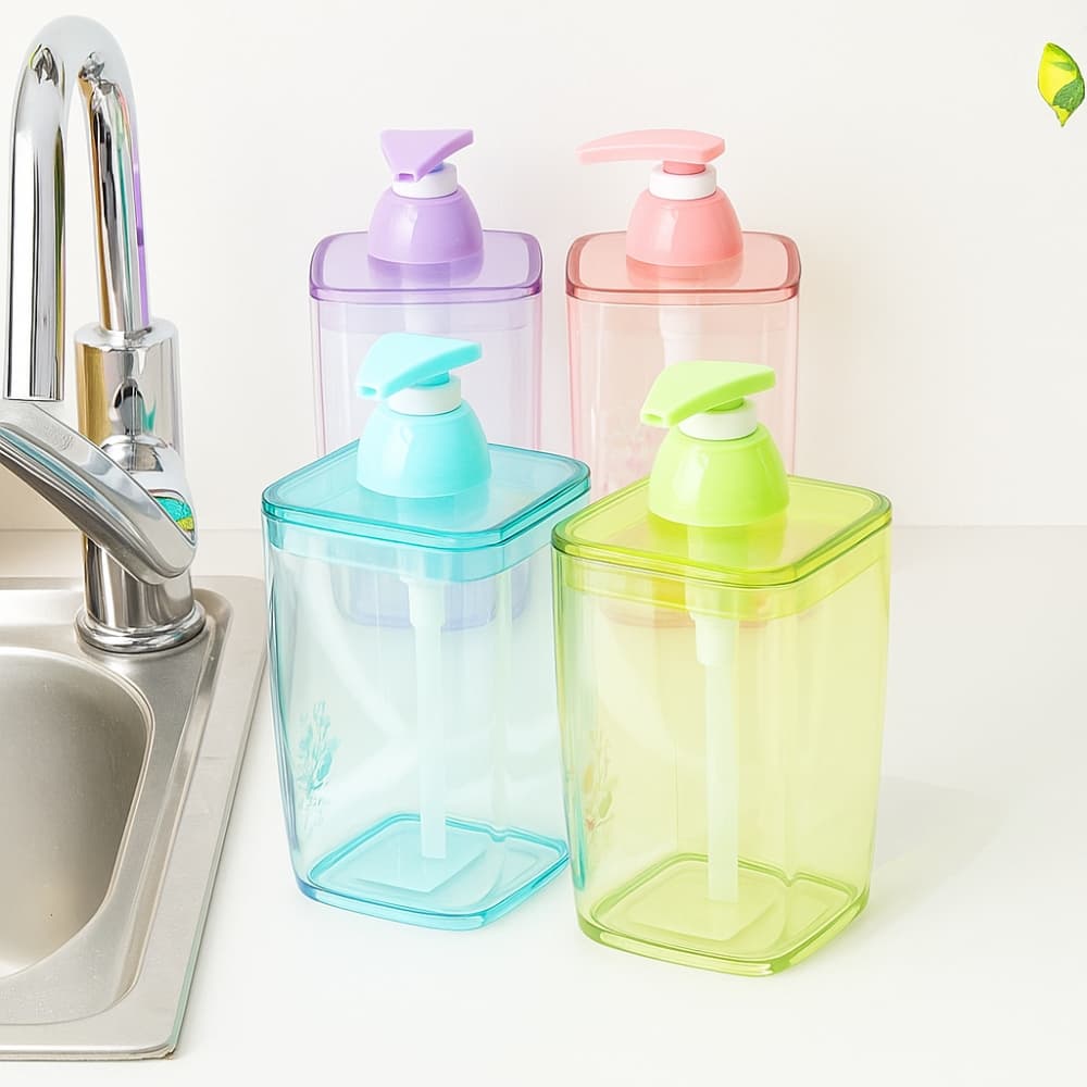 Picture of Rose Garden Liquid Soap Dispenser – 420ml Bathroom Soap Holder Jar