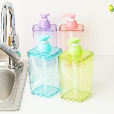 Picture of Rose Garden Liquid Soap Dispenser – 420ml Bathroom Soap Holder Jar