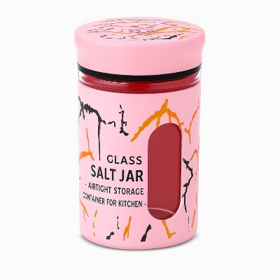 Picture of Glass Salt Jar – Airtight Storage Container for Kitchen