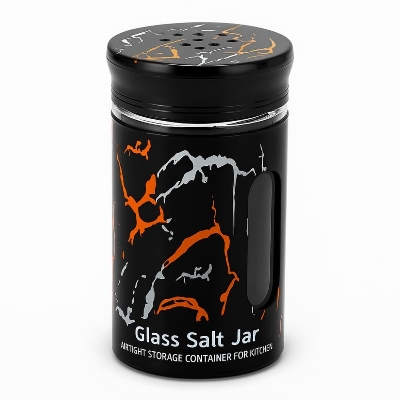 Picture of Glass Salt Jar – Airtight Storage Container for Kitchen