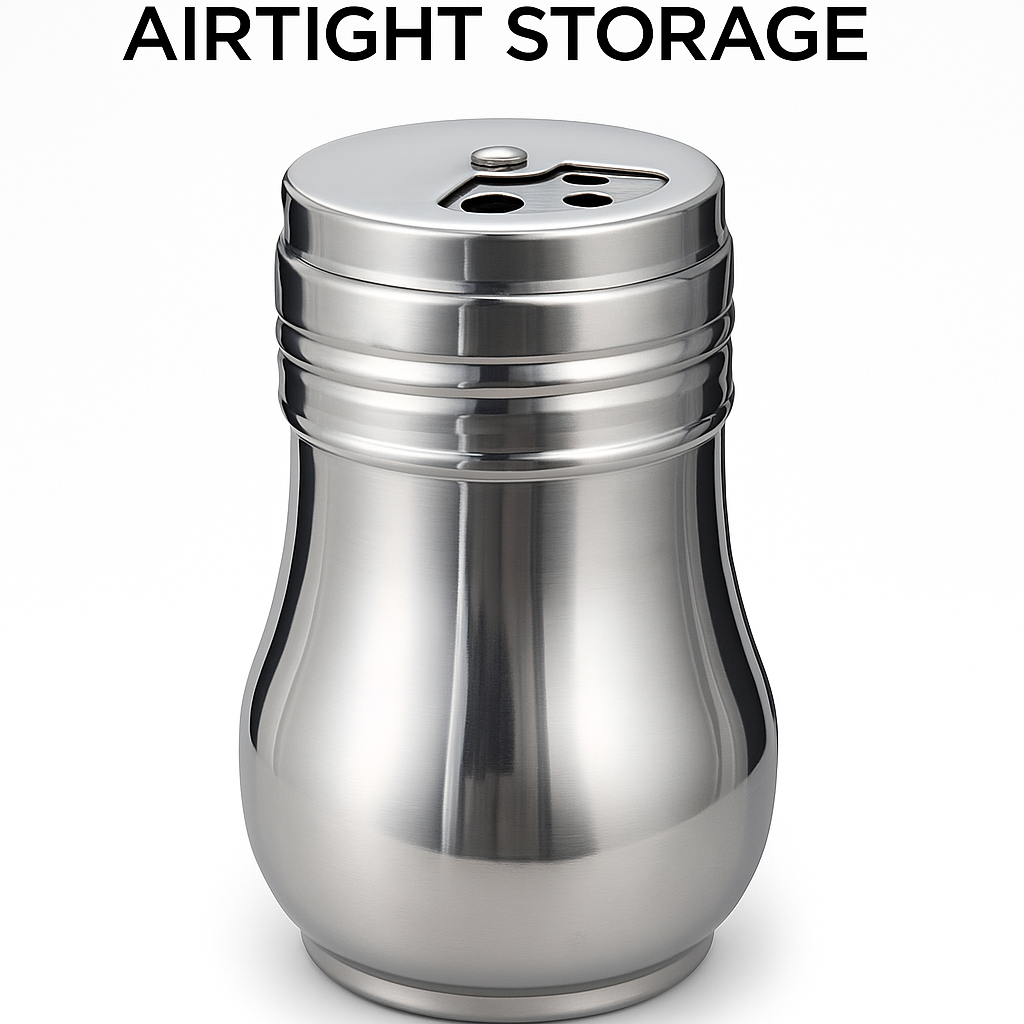 Picture of Premium Stainless Steel Salt Jar – Airtight Storage