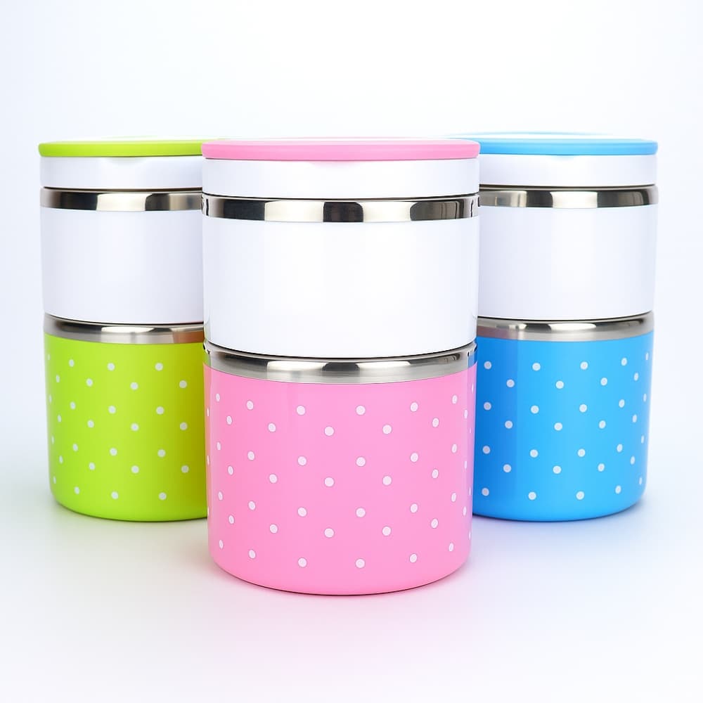 Picture of 2 Layer Stainless Steel Insulated Lunch Box 930ML – Double-Layer Bento Lunch Container for Students & Office