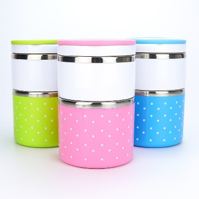 Picture of 2 Layer Stainless Steel Insulated Lunch Box 930ML – Double-Layer Bento Lunch Container for Students & Office