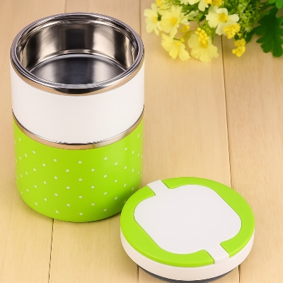 Picture of 2 Layer Stainless Steel Insulated Lunch Box 930ML – Double-Layer Bento Lunch Container for Students & Office