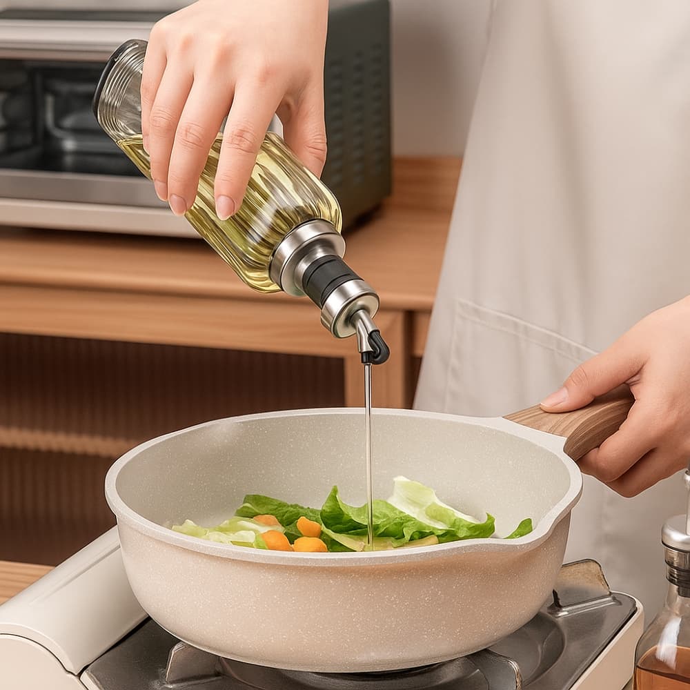 Picture of 300ML Glass Oiler Bottle Leak-Proof Kitchen Oil Pot with Scale