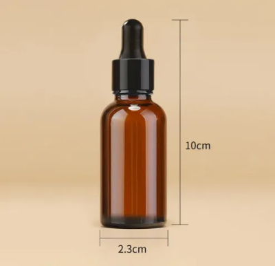 Picture of 500 Piece Combo, 30ml Premium Amber Glass Dropper Bottle with Golden Cap – Refillable, Leak-Proof & Eco-Friendly