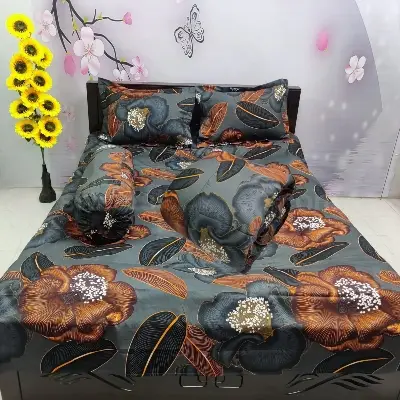 Picture of 5 In 1 Combo Twill Cotton  Comforter Set ( King Size).   CFS-288