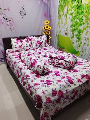 Picture of 5 In 1 Combo Twill Cotton  Comforter Set ( King Size).   CFS-313