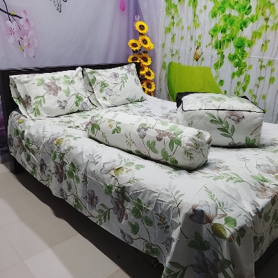 Picture of 5 In 1 Combo Twill Cotton  Comforter Set ( King Size).   CFS-314