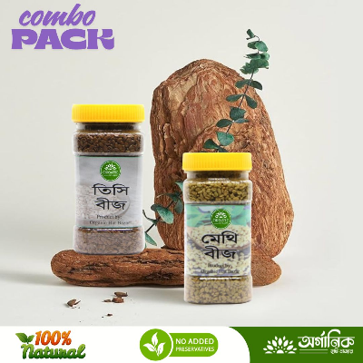 Picture of Flax Seed (Tishi)-100+ Fenugreek / Methi (Seed)-100 =200gm Combo