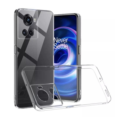 Picture of Oneplus 10R 5G/Ace 5G Premium Silicone Case Crystal Clear Soft Tpu Ultra-Thin Transparent Flexible Protective Mobile Phone Back Cover - Phone Back Cover