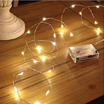 Picture of Portable Fairy Lights Golden Color - fairy lights for room decoration