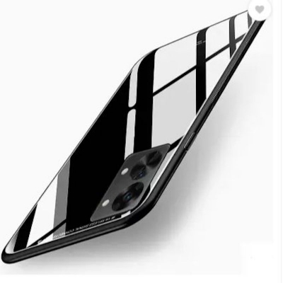 Picture of for OnePlus Nord 2T 5G, Toughened Glass Back Case with Soft TPU Bumper Back Cover for