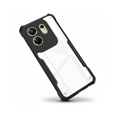 Picture of For Infinix Zero 30 4G Edge-Reinforced Shockproof Cushion Back Clear Hybrid Transparent Hard Cover Casing