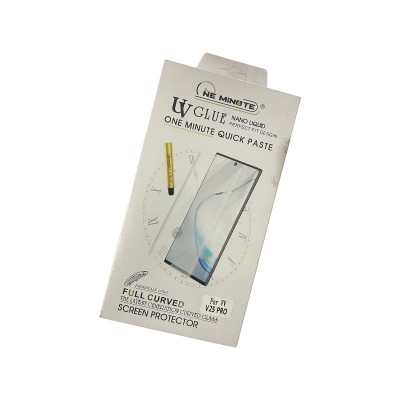 Picture of vivo V25 Pro (A+ GRADE) One minute brand UV Light Adhesive Tempered Glass Screen Protector