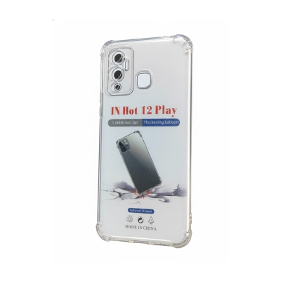 Picture of Infinix Hot 12 Play Clear Cover Soft Thin Anti-Scratches Crystal Case(Transparent)