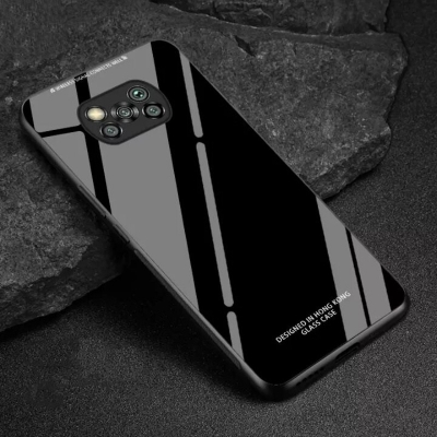Picture of Xiaomi Poco X3 / Xiaomi Poco X3 NFC   “HONG KONG Design” Tempered Glass Protector Casing Glass Back Phone Cover