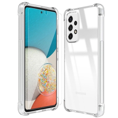 Picture of Samsung Galaxy A73 Premium Silicone Case Crystal Clear Soft -Thin Protective Mobile Phone Back Cover