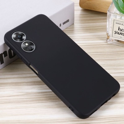 Picture of For OPPO A17 Liquid Silicone Soft Gel Rubber Shockproof Back Cover