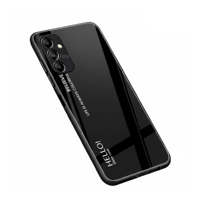 Picture of For Samsung Galaxy A14 4G 5G Case Gradient Phone Back Hard Glass Cover