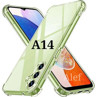 Picture of Samsung Galaxy A14 4G/5G Soft TPU Clear Transparent Shockproof Airbag Back Cover Case