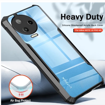 Picture of For Infinix Note 12 Pro 4G/ Note 12 2023 Shockproof TPU Bumper Clear Acrylic Mobile Phone Case For Infinix Note 12 Pro 4G/ Note 12 2023 Back Cover