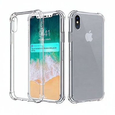 Picture of For iPhone X / XS Soft Silicone Transparent Plating Case - Case / Back Cover