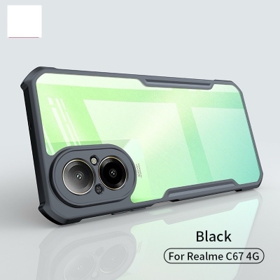 Picture of for Realme C67 4G Case Edge-Reinforced Shockproof Hard Transparent Phone Cover