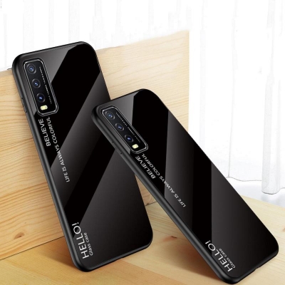 Picture of Vivo y20/vivo y20s/vivo y20i- (100% Premium Quality) Scratchproof Tempered Glass Case Back Cover Casing Designed in Hong Kong..