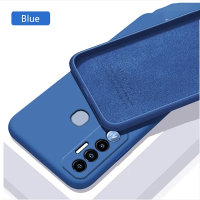 Picture of For Tecno Spark 7Pro Case Liquid Silicone Mobile Cover Case