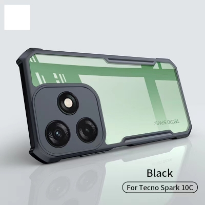 Picture of Tecno Spark 10c / Tecno Spark 10 Back Cover ShockProof Airbinger Longlasting Clear Transparent Hard Case With Camera Bump Protection Tecno Spark 10c / Spark 10