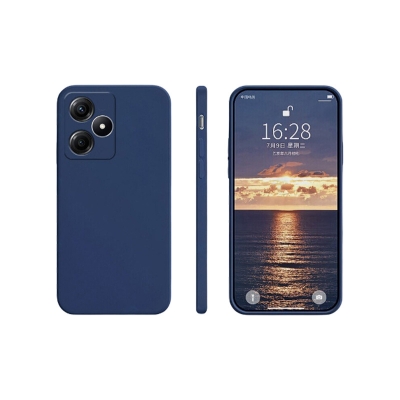 Picture of For Realme C53 / Realme Narzo N53 New Generation Luxury Liquid Silicone Designed Soft Gel Rubber Back Case