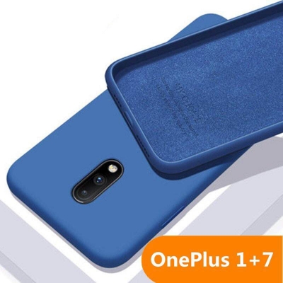 Picture of For OnePlus 7 (1+7) Heavy strong Liquid Silicone Soft Gel Rubber Shockproof Back Cover - Phone
