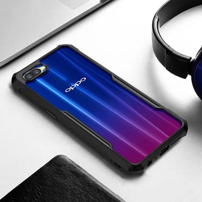 Picture of For OPPO A3S / OPPO A5 Shockproof TPU Bumper Clear Acrylic Mobile Phone Case For Oppo a3s