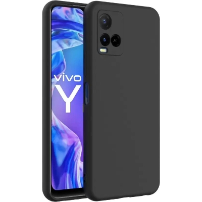 Picture of Vivo y21, vivo y21 2021, vivo y33s এর জন্য ব্যাক কভার (কালো, স্বচ্ছ) (Back Case Cover For Smartphone)