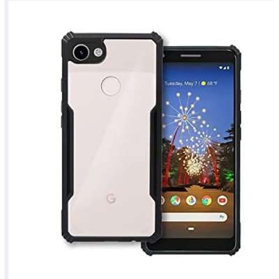 Picture of For Google Pixel 3 Luxury Stylish TPU Covers Slim Shockproof Full view Camera Protective Transparent Clear Cases