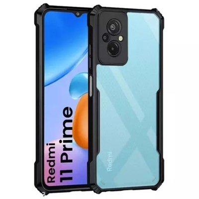 Picture of For Xiaomi Redmi 11 Prime 4g Edge-Reinforced Shockproof Cushion Back Clear Hybrid Transparent Hard Cover Casing - Phone - Phone Back Cover