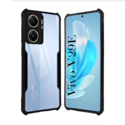 Picture of For Vivo V29E Edge-Reinforced Shockproof Cushion Back Clear Hybrid Transparent Hard Cover Casing