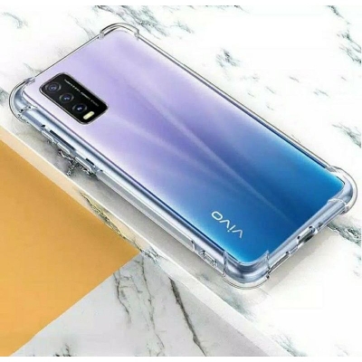 Picture of Vivo Y20 / Vivo Y20i / Vivo Y20s / Vivo Y20G / Vivo Y12s Premium Silicone Case Crystal Clear Soft TPU Ultra-Thin Transparent Flexible Protective Mobile Phone Back Cover Vivo Back Cover Y20