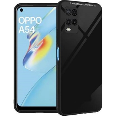 Picture of for oppo a54 Tempered Glass Back Cover Glass Cover-Back Cover Glass Case Scratchproof Tempered Glass Cover Case