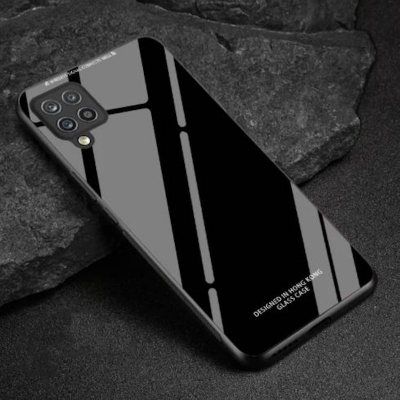 Picture of Samsung Galaxy A22 4G / M22 / F22 - HONG KONG DESIGN Scratchproof Premium Tempered Glass Back Cover Case - Phone Back Cover -