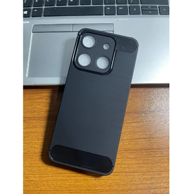 Picture of Walton Primo Orbit Y70 Back Cover Soft Silicon With Carbon Fiber Design Luxury Premium Back Case OrbitY70