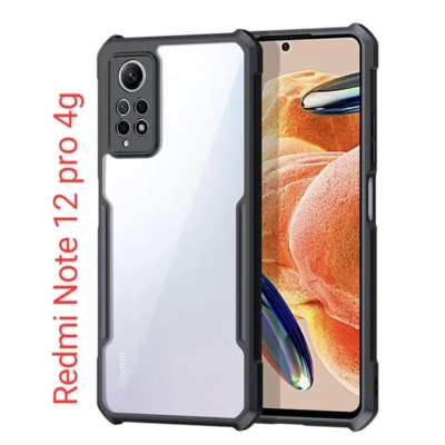 Picture of Xundd Protective Cover For Redmi Note 12 Pro  (4G) Cases Shockproof Airbag Bumper Soft Back Transparent Shell Cove