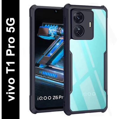 Picture of Vivo T1 Pro (5G) iQOO Z6 Pro (5G) Case Back Cover Shockproof Bumper Crystal Clear