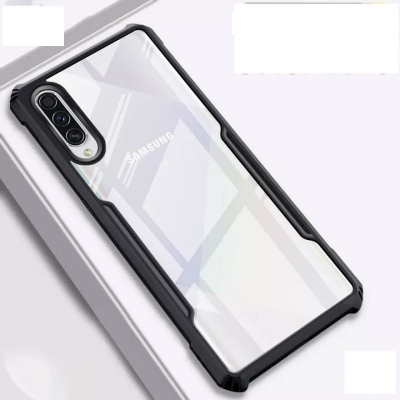 Picture of For Samsung Galaxy A70 / A70S Shockproof TPU Bumper Hard Clear Acrylic Mobile Phone Case For Samsung A70 Back Cover